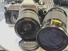 Nikon FG 35mm Film Camera Kit   with 36-72mm  28-105mm Lenses