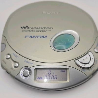 Vintage Sony CD Walkman ESPMax Portable FM/AM CD-R/RW Player D-F200 - TESTED