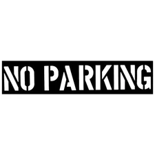 CH Hanson 12430 - Stencil-NO PARKING 12" Characters PVC