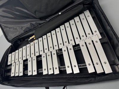 Pearl Xylophone Percussion Band Student Practice Bells Case 32-Key