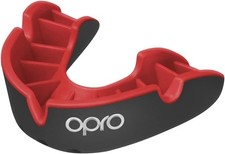 OPRO Silver Level UFC Moldable Mouth Guard Adult (Age 10+), Ufc - Black/Red