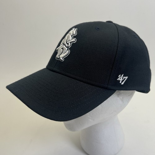 Chicago Cubs Retro Logo 47 Brand Adjustable Baseball Cap Cooperstown Collection