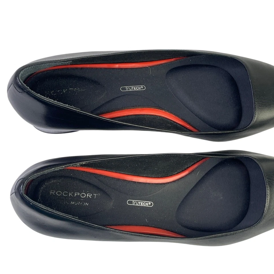 Rockport Womens Total Motion Sydney Leather Pump All Day Comfy Support Black S10 - Image 3 of 4