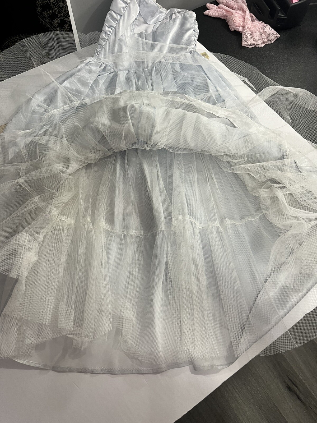 Vintage Gunne Sax By Jessica McClintock Sz 5 Strapless Midi 1980 Satin Victorian