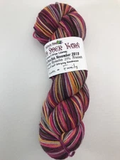 Knitterly Things Vesper Thick Sock Yarn Self Striping Exclusive Club 2015