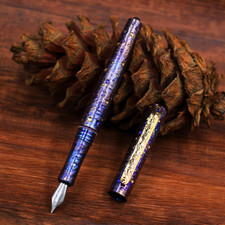 EDC Titanium Pocket Fountain Pen 0.5 Nib Business Signature ink Pen Gift Pen