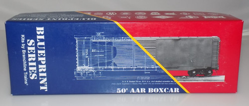 HO Trains Blueprint Series 50' AAR Box Car Wabash #21351 Kit | Condition: Used