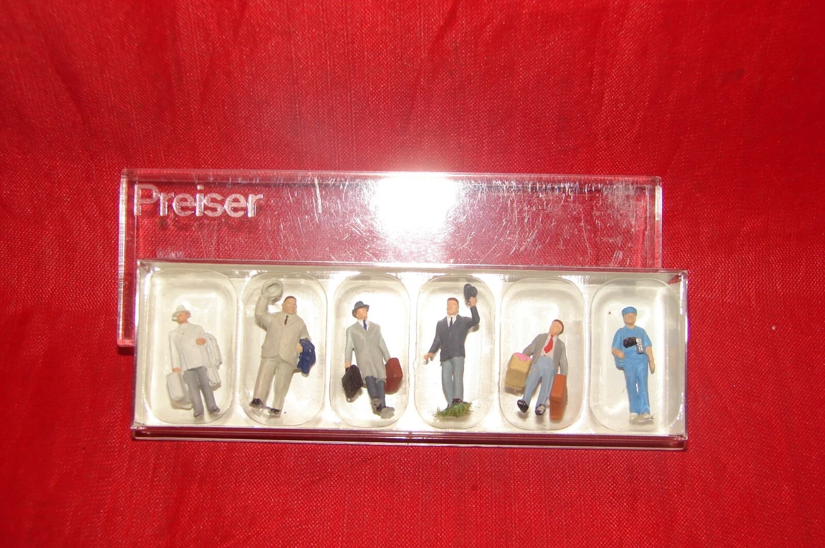PREISER HO 1/87 27 FIGURINES PERSONNAGES TRAIN RAIL RESEAU SNCF vie