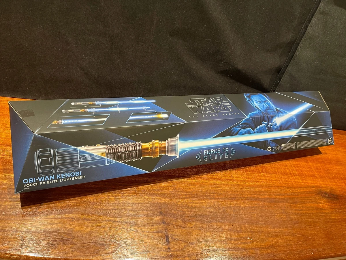 Hasbro - Sabre Laser Obi-Wan Kenobi Force Fx Lightsaber - Black Serie  Replica Elite - Figurine Collector EURL