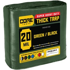 Core Tarps Extreme Heavy Duty Tarp 20 Mil Waterproof Tarpaulin Cover Resistant