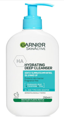 Garnier Gentle Deep Face Cleanser, mit feuchtigkeitsspendender Hyaluronsäure 250ml