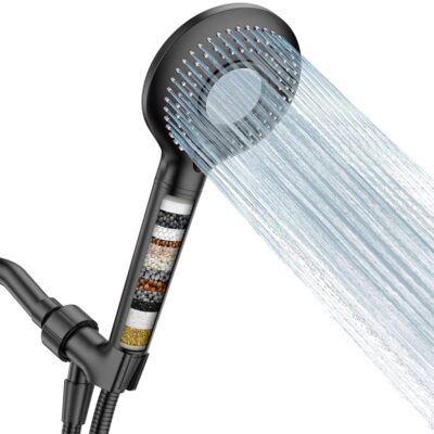 FEELSO Filtered Shower Head with Handheld, High Pressure Showerhead 3 Spray Mode