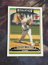 TOPPS 2006 MLB HUSTON STREET #82 PITCHER OAKLAND ATHLETICS ALL-STAR ROOKIE CARD. rookie card picture