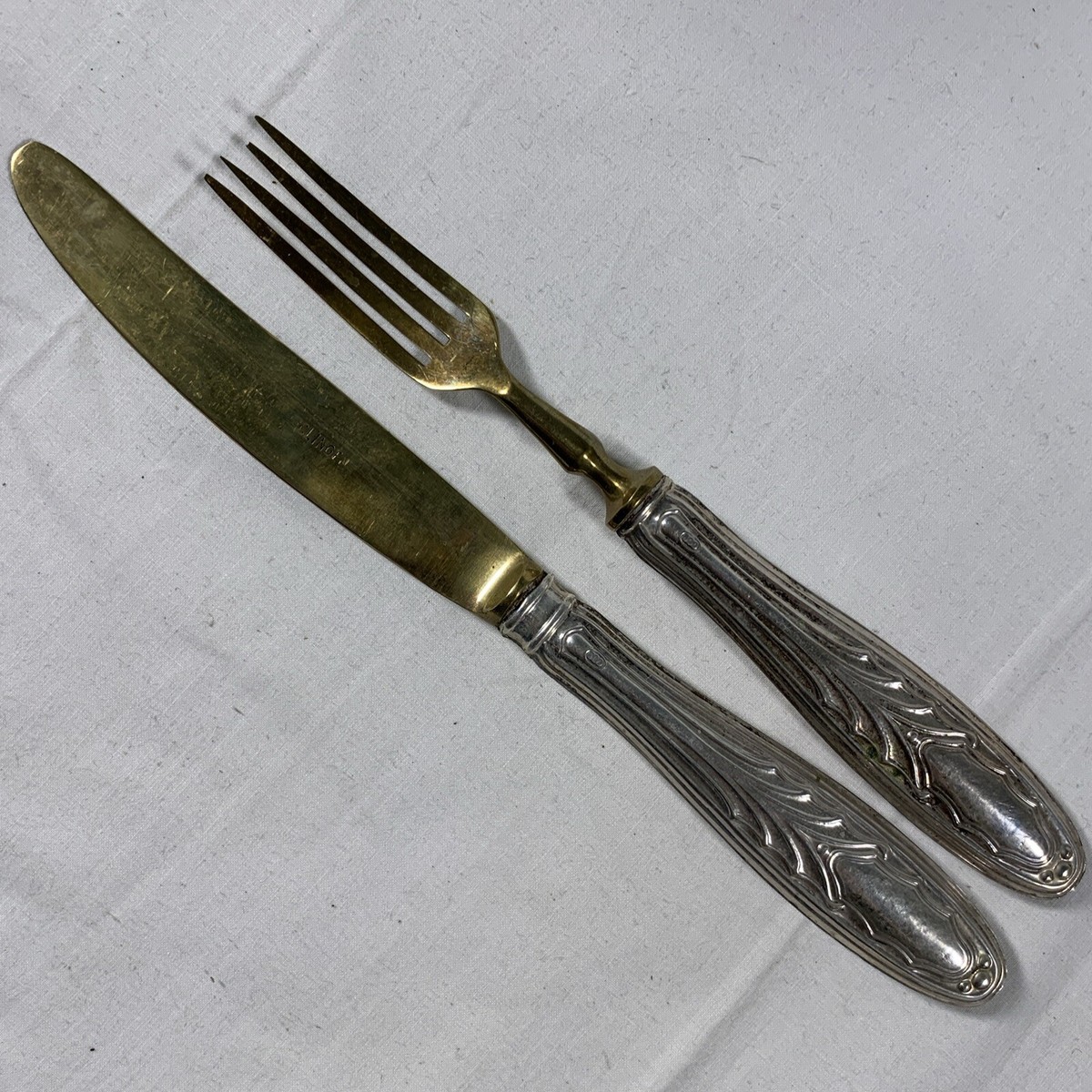 Vintage SOLINGEN Knife And Fork Set of 800 Silver