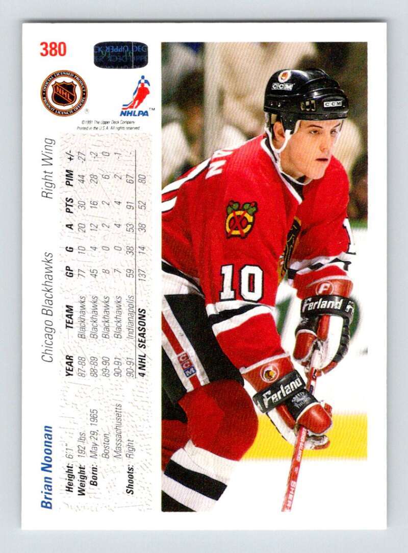 199192 Upper Deck 380 Brian Noonan Chicago Blackhawks eBay