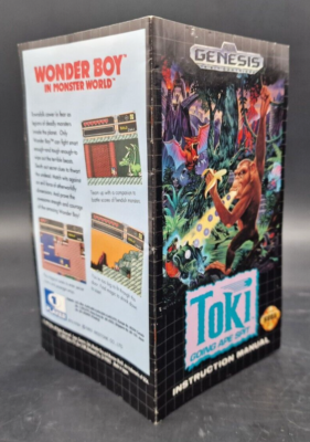 Jeu Megadrive Toki : Going Ape Spit - Version PAL Complète, Très Bon état - Jeu De Plateforme Rétro