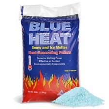 Blue Heat Ice Melt Pellets Deicer and Snow