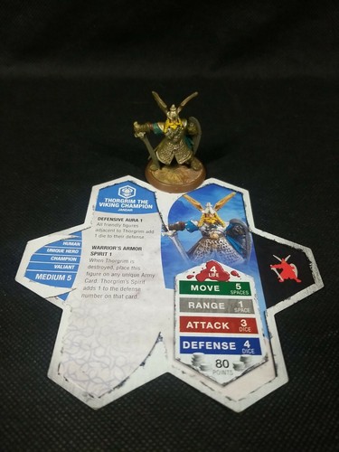 Heroscape Thorgrim The Viking Champion w/ Card Complete Jandar Set See Pics