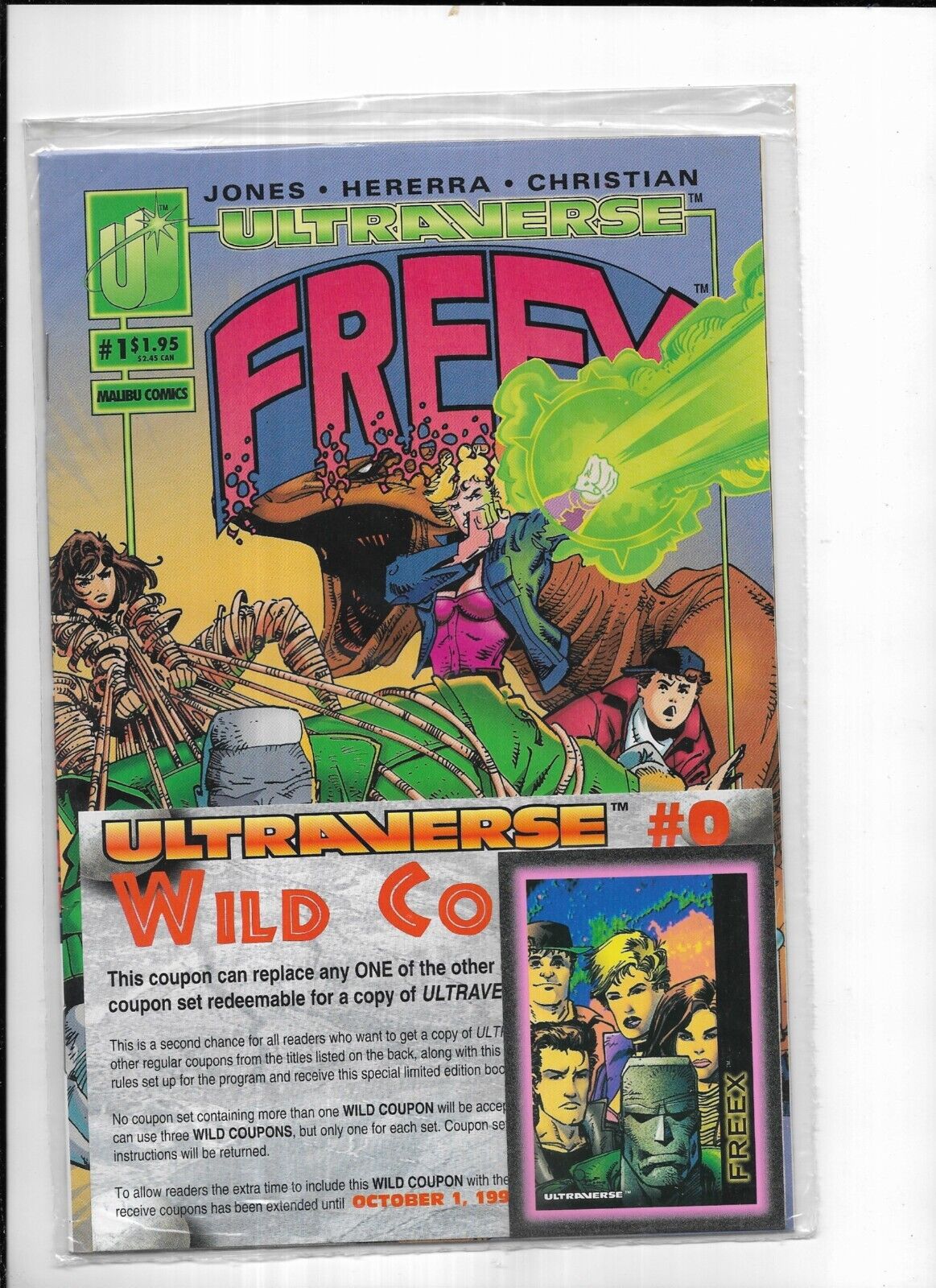 Malibu Comics~ Freex ~ Lot of 2  #s 1-2  (1993) Ultraverse