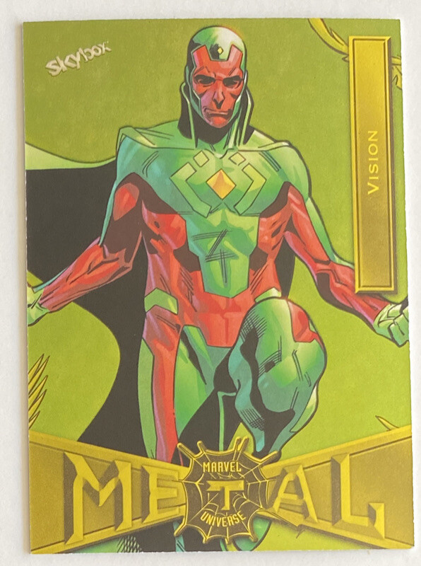 2021 SKYBOX MARVEL METAL UNIVERSE SPIDER-MAN 2022 (MCU) #94 YELLOW FX VISION