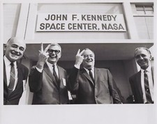 Gemini 3 | RARE NASA Hubert H. Humphrey Welsh Seamans Kennedy Original Photo