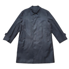 Givenchy Mens Black Coat Jacket Wool Lining Monogram Vintage