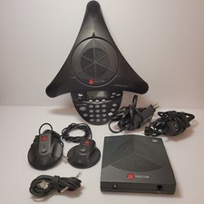 Polycom SoundStation 2 Office Conference Phone w/ 2x Microphone 2201-16200-001