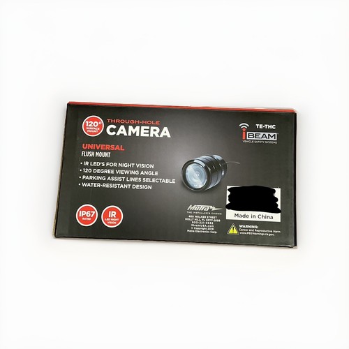 iBEAM TE-THC / THROUGH HOLE FLUSH MOUNT BACK UP "REVERSE" CAMERA KIT W/IR *NEW* - Picture 2 of 4