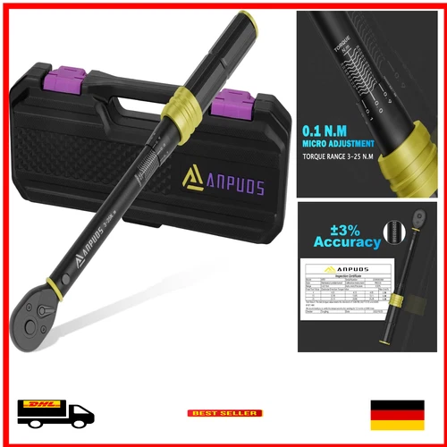 Torque Wrench 6 mm für Fahrrad und Motorrad mit Mikroanpassung