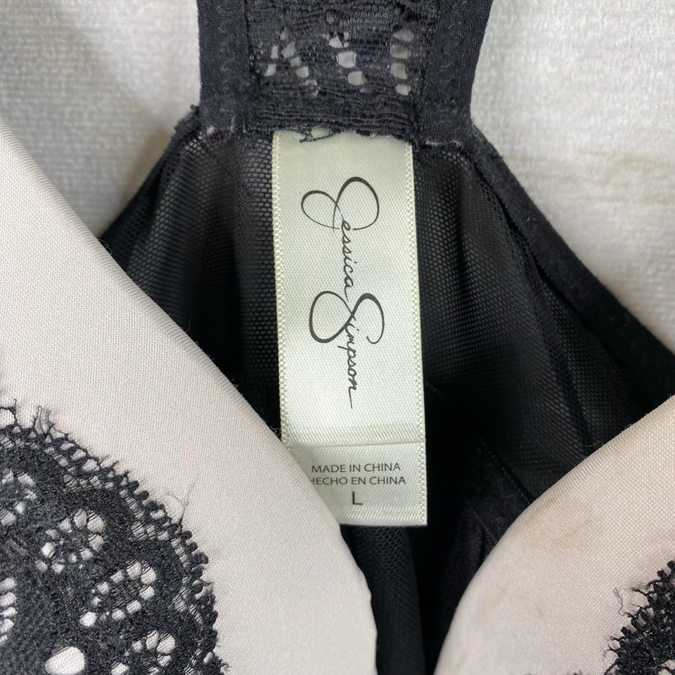 Женское белье на косточках кружевная сетка Jessica Simpson L сзади черное закрытое спереди - Изображение 4 из 4