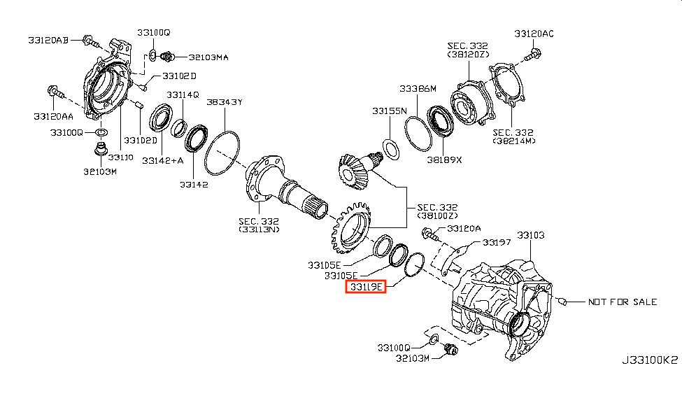 GENUINE OEM Transfer Case Oil Tube Seal O-Ring for Nissan GENUINE OEM Transfer Case Oil Tube Seal O-Ring for Nissan