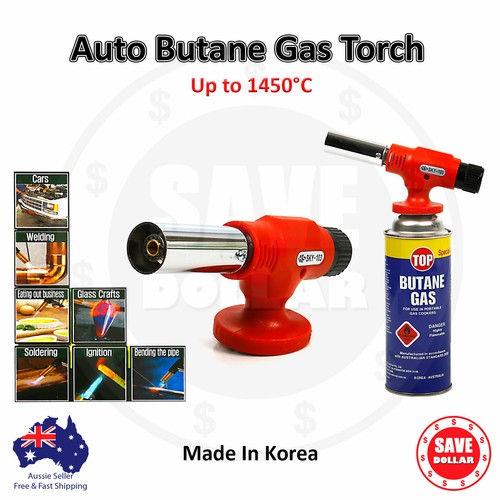 Korean Butane Gas Blow Torch Auto Ignition Flame Gun Welding Soldering
