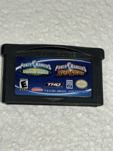 Power Rangers Ninja Storm / Time Force Nintendo Gameboy Advance GBA TESTED Works