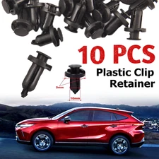10 x 10mm Bumper Clips Auto Cars Hole Retainer Rivets Fastener Fender Push Pin
