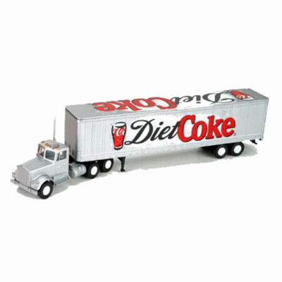 コカコーラ　Coca-Cola デリバリートレーラー　ALBEDO社　ドイツ製 Peterbilt 387 Tractor Trailer 125th Anniversary Red Motor City