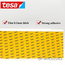 TESA 68547 Thin 0.1mm thick PET Double Sided SUPER STICKY ADHESIVE 100MM 200MM