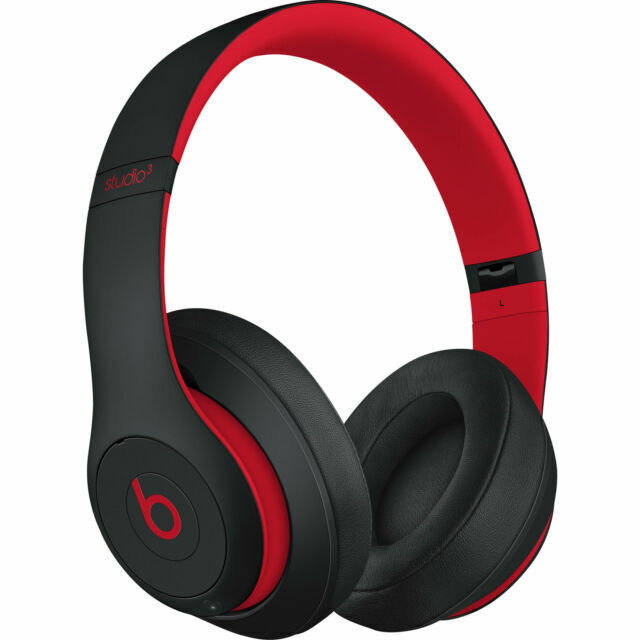 ikke noget tildele Abe Beats by Dr. Dre Studio3 Wireless Over Ear Headphones - Black/Red for sale  online | eBay