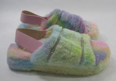 NEW PAZZLE  RAINBOW COLOR  2''platform BACK STRAP  Sandals WOMEN Size  7.5