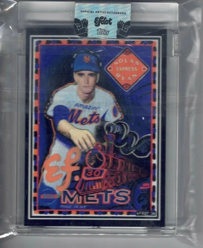 Topps Project 2020 #52 Nolan Ryan Efdot Artist Auto ORANGE #2/30