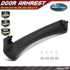Left Black Interior Door Pull Handle Panel for BMW E90 F30 325i 2006 328i 07-12