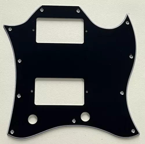 3 Ply Black Pickguard Fit US Gibson SG Standard Style Guitar Parts