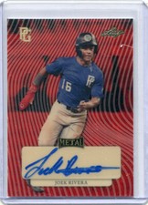 2023 Leaf Perfect Game Red Flood Gold Super Prismatic Joek Rivera Auto 1/1