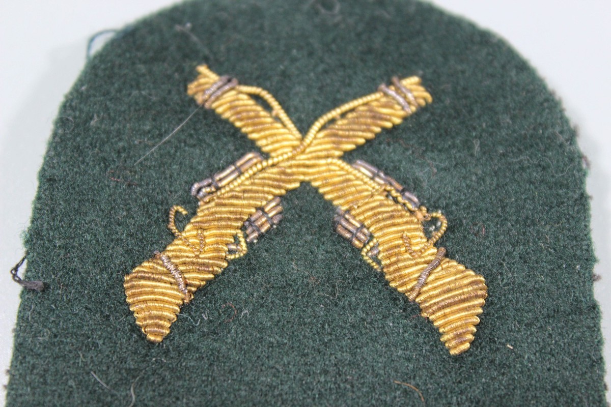 WW2 British Crossed Rifle Gold Bullion Infantry Marksman Trade