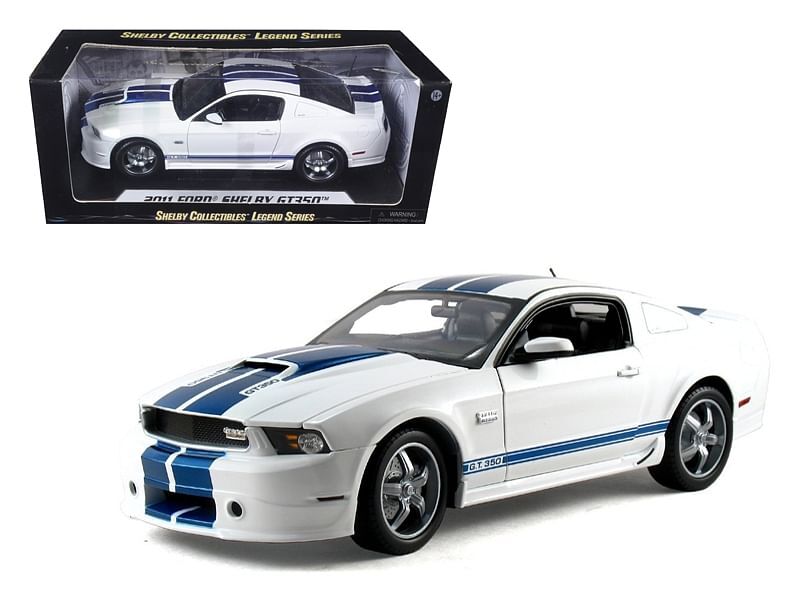 2011 Ford Shelby Mustang GT350 White 1/18 Diecast Model Car