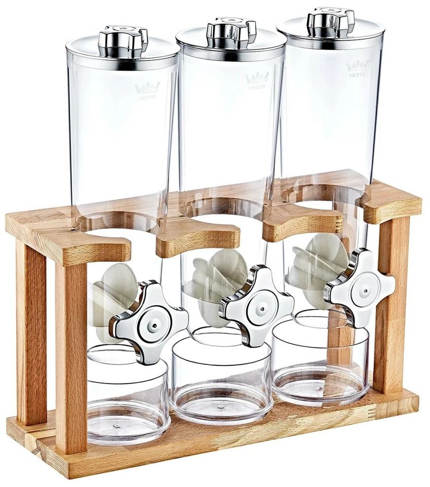 Müslispender Ceralienspender | Holz |je 1,5L| Kornflakes Spender Behälter - Bild 2 von 4