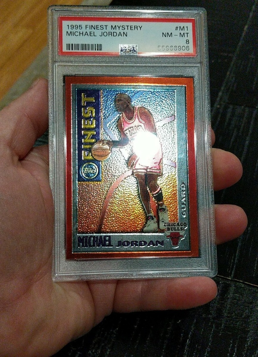 1995 Topps FINEST Mystery MICHAEL JORDAN #M1 PSA 8 NM-MT
