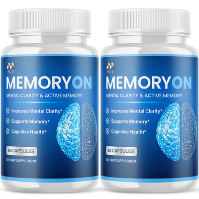 (2 Pack) MemoryOn Advanced Brain Support Formula Vitamin Memory On 120 Capsules