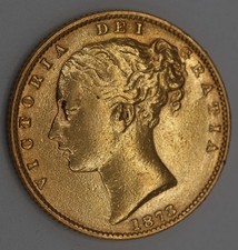 1873 - Queen Victoria - Full Gold Sovereign, Sydney Mint