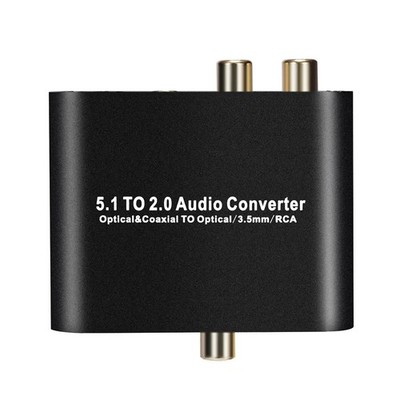 5.1CH to 2.0 Stereo Digital Audio Converter DTS/AC3 for  Decoding SPDIF1569