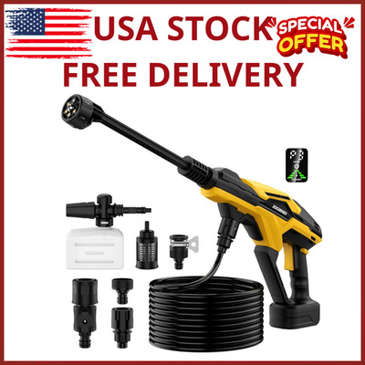 800 PSI Cordless Pressure Washer for DeWalt 20V Battery Brushless 6-in-1 Nozzle
